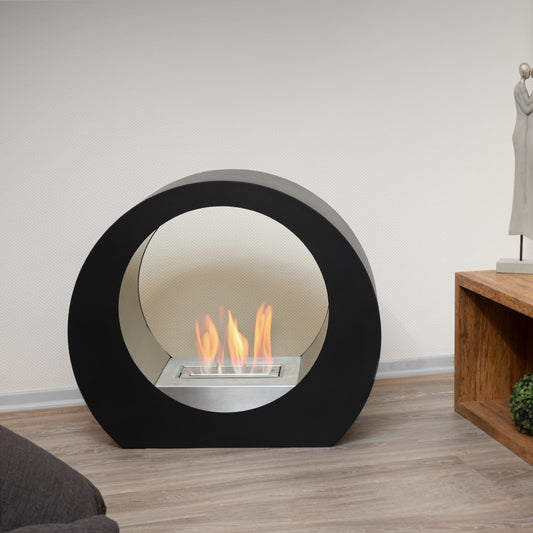 Lumina Schwarz Ethanol Kamin (90 x 36 x 78 cm 1,5 Liter)