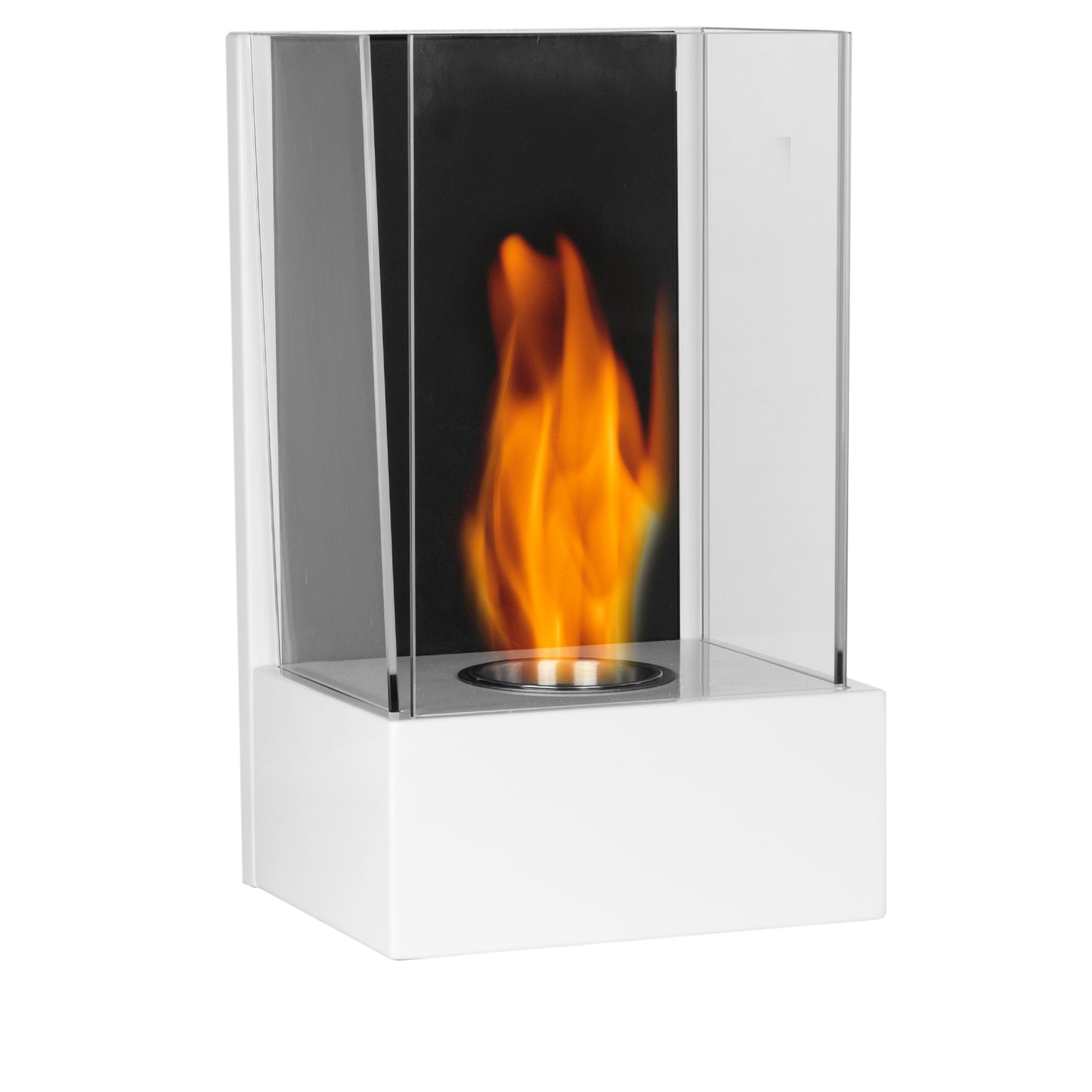 Fago Weiß Ethanol Kamin (24 x 21 x 40 cm 0,5 Liter)