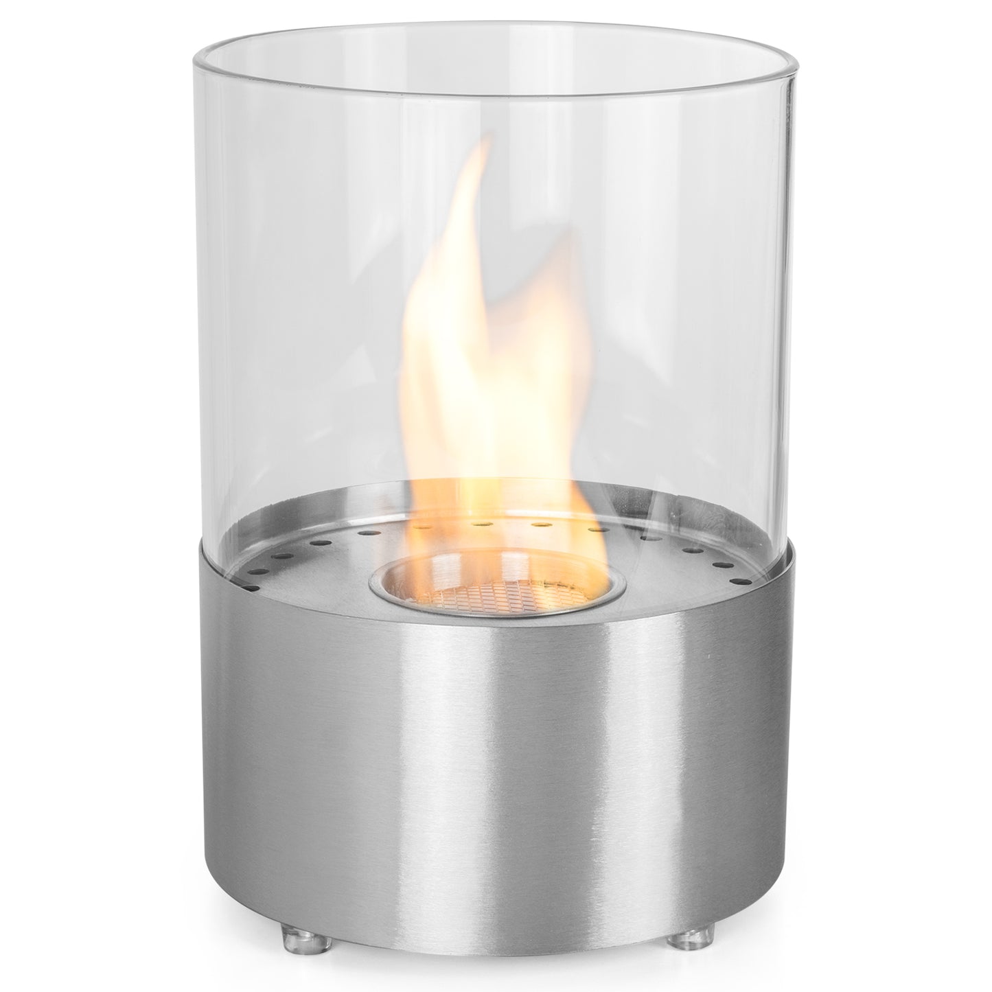OrbisXL Edelstahl Ethanol Kamin (20,5 x 20,5 x 29 cm 0,5 Liter)