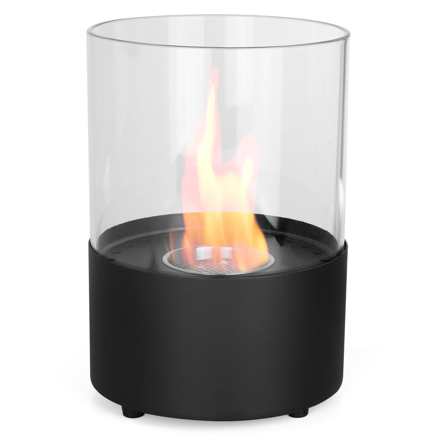 OrbisXL Schwarz Ethanol Kamin (20,5 x 20,5 x 29 cm 0,5 Liter)
