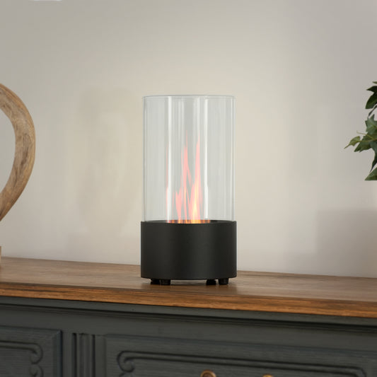 Orbis Schwarz Ethanol Kamin (15,5 x 15,5 x 30 cm 0,3 Liter)