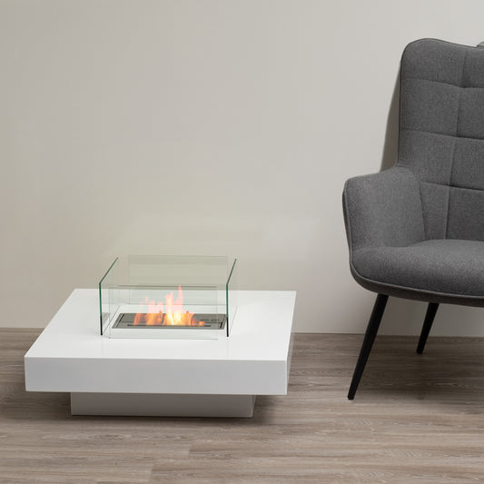 Mesa Weiß Ethanol Kamin (70 x 70 x 35 cm 1,5 Liter)