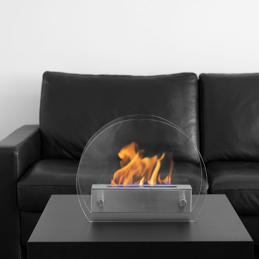 Gowa Edelstahl Ethanol Kamin (36 x 13 x 28 cm 0,4 Liter)