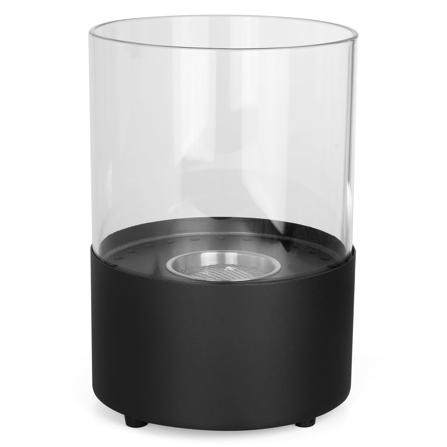 OrbisXL Schwarz Ethanol Kamin (20,5 x 20,5 x 29 cm 0,5 Liter)