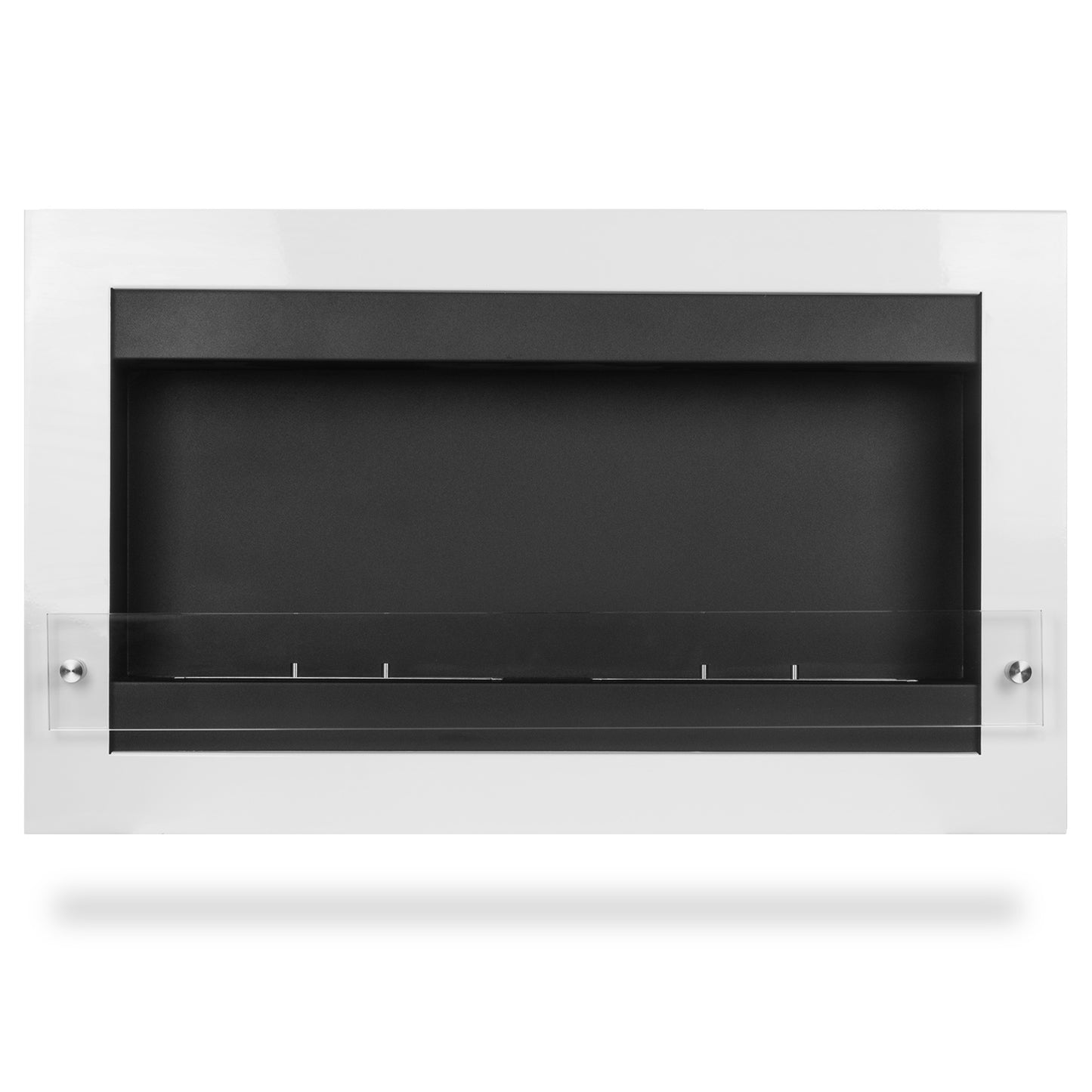 Oslo Weiß Ethanol Kamin (90 x 20 x 54 cm 2 x 1 Liter)