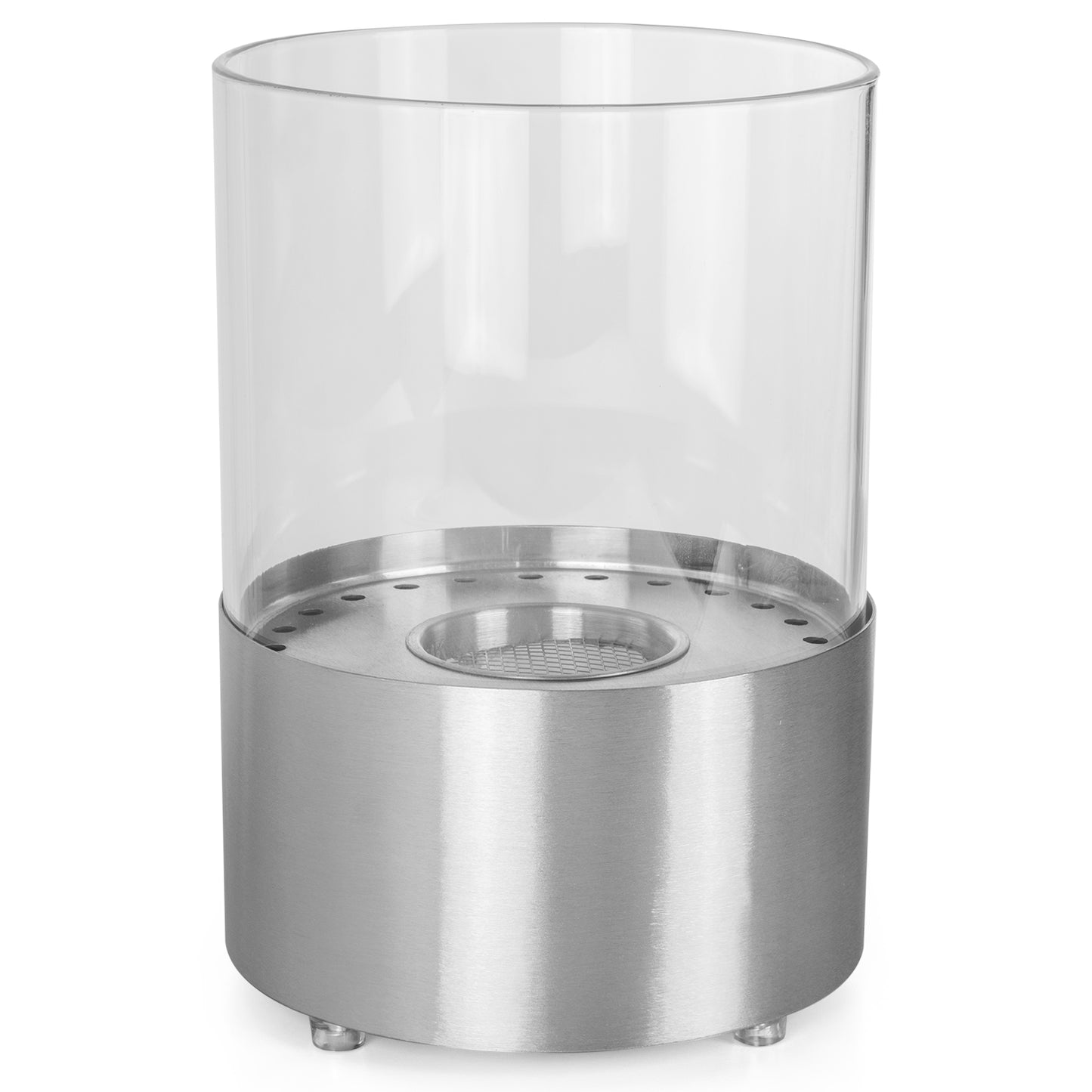 OrbisXL Edelstahl Ethanol Kamin (20,5 x 20,5 x 29 cm 0,5 Liter)