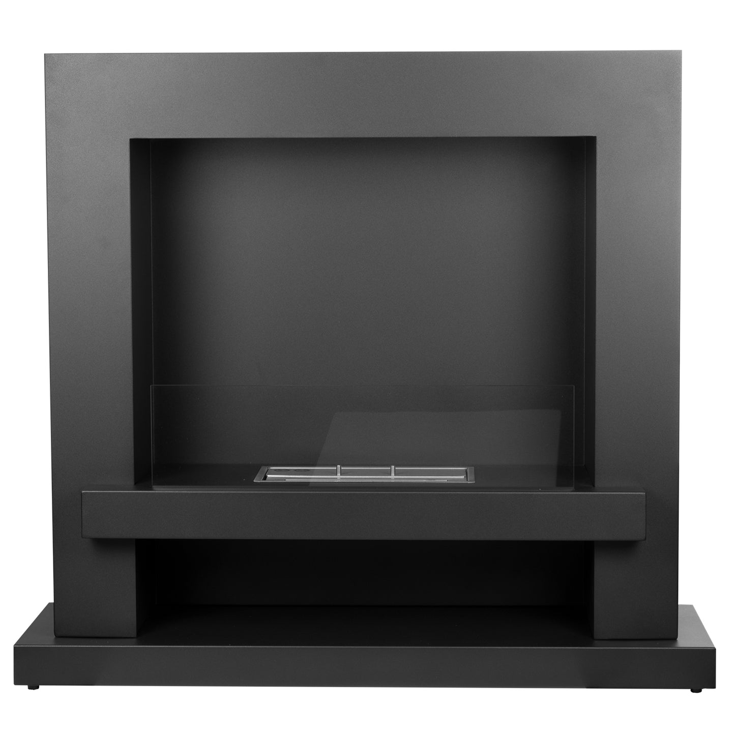 Atmos Schwarz Ethanol Kamin (100 x 31 x 90 cm 1,5 Liter)