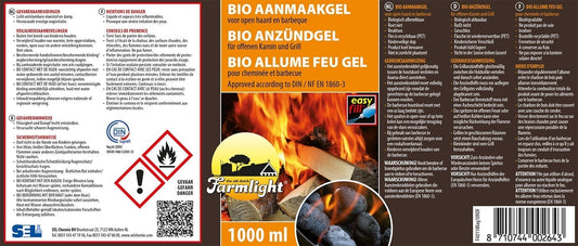 Bio Gel Kaminanzünder Farmlight Orange 1 L