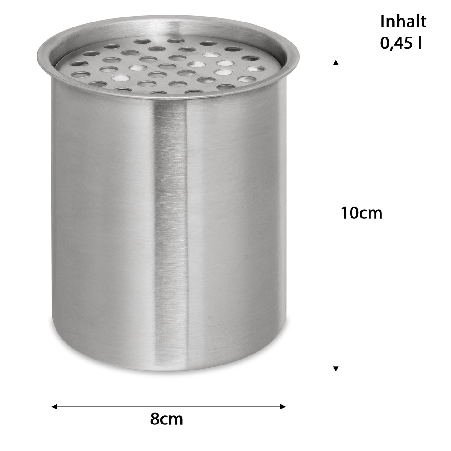 Edelstahl Dose mit Wolle – 500 ml