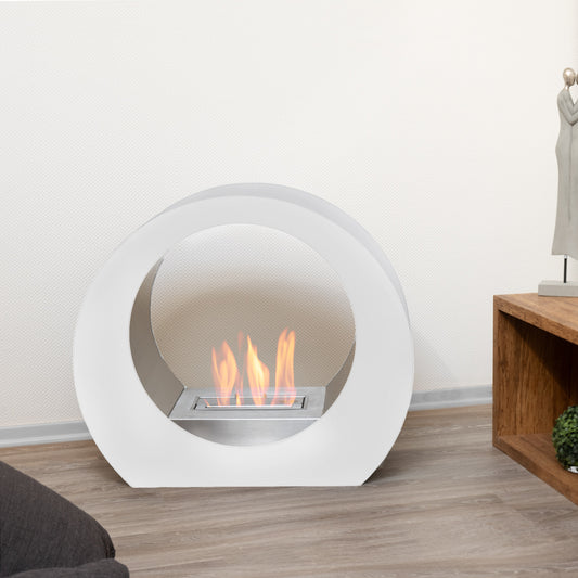 Lumina Weiß Ethanol Kamin (90 x 36 x 78 cm 1,5 Liter)