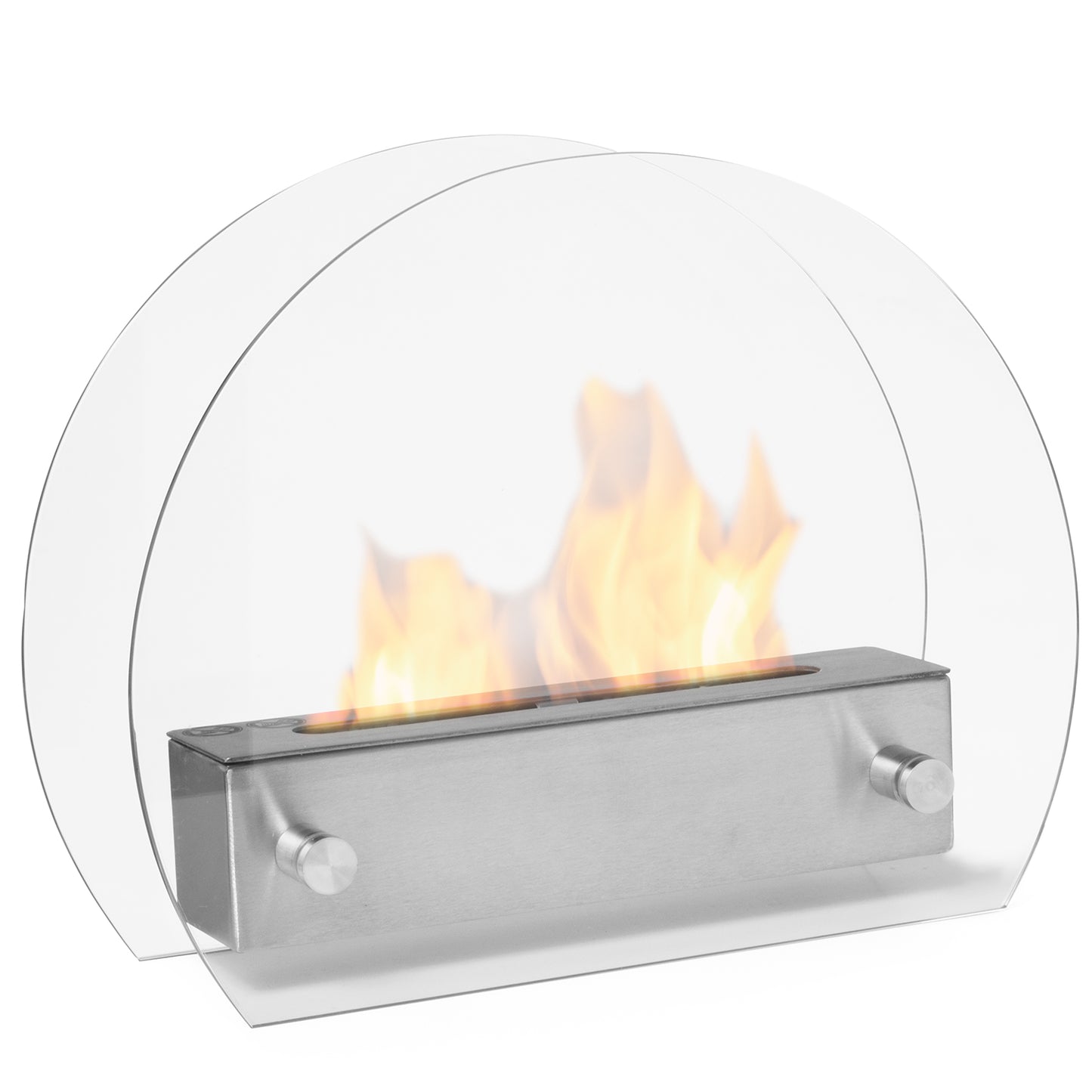 Gowa Edelstahl Ethanol Kamin (36 x 13 x 28 cm 0,4 Liter)
