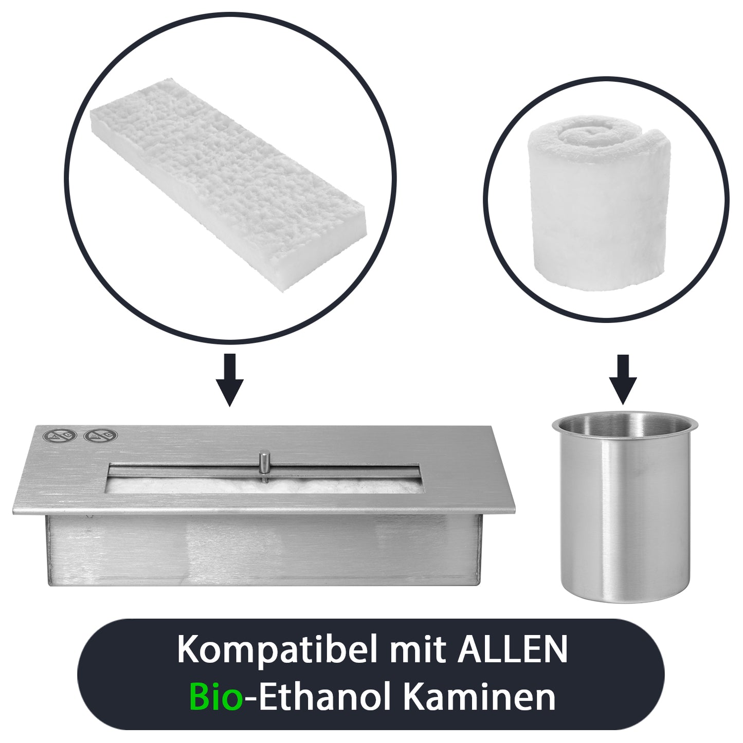 Keramikschwamm -wolle 2 Stk – 30 x 10 x 1,3 cm