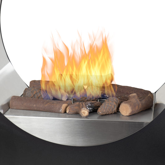 11-teiliges Keramikholz-Set für Bio-Ethanol oder Gelkamin