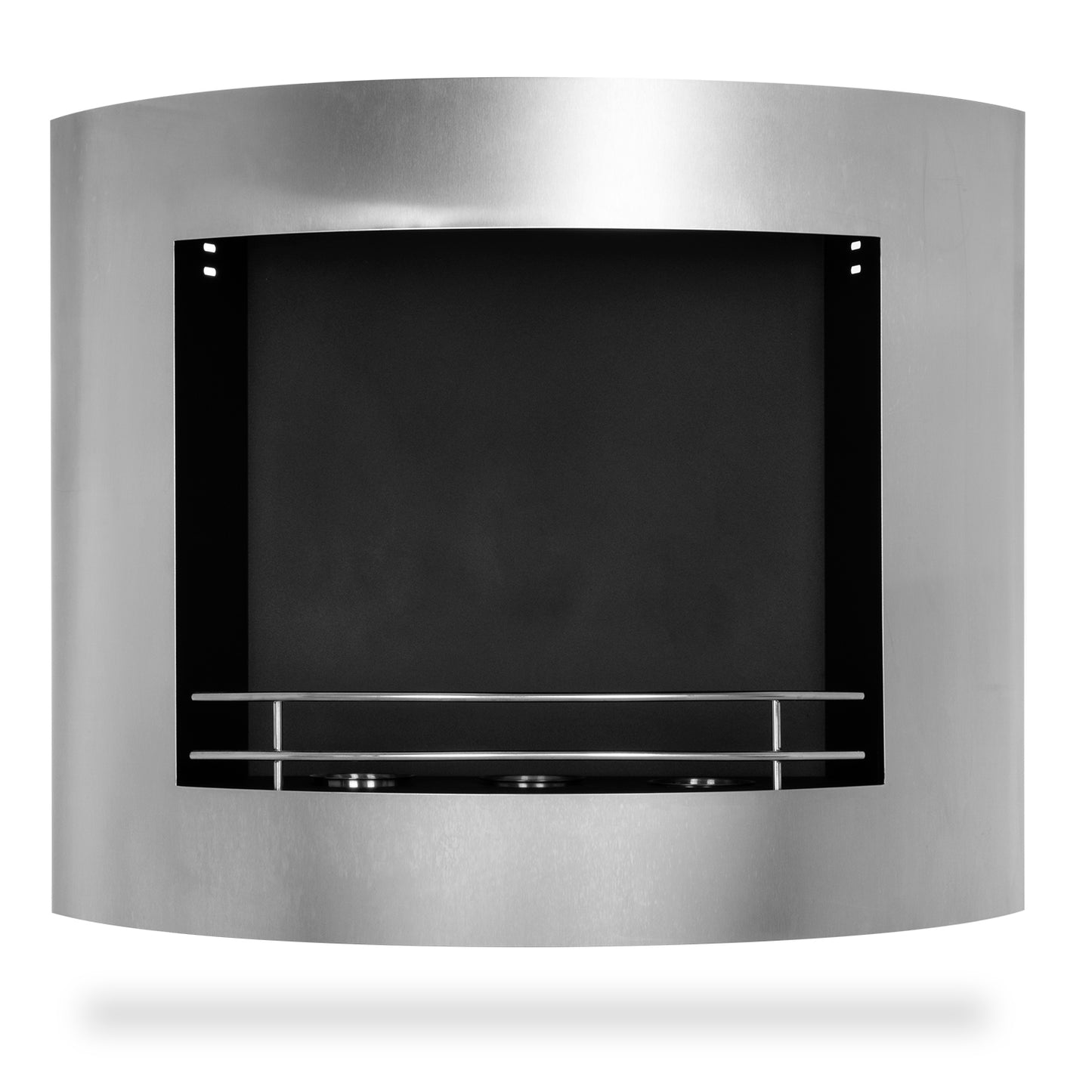 Jody Edelstahl Ethanol Kamin (84 x 27 x 68 cm 3 x 0,5 Liter)