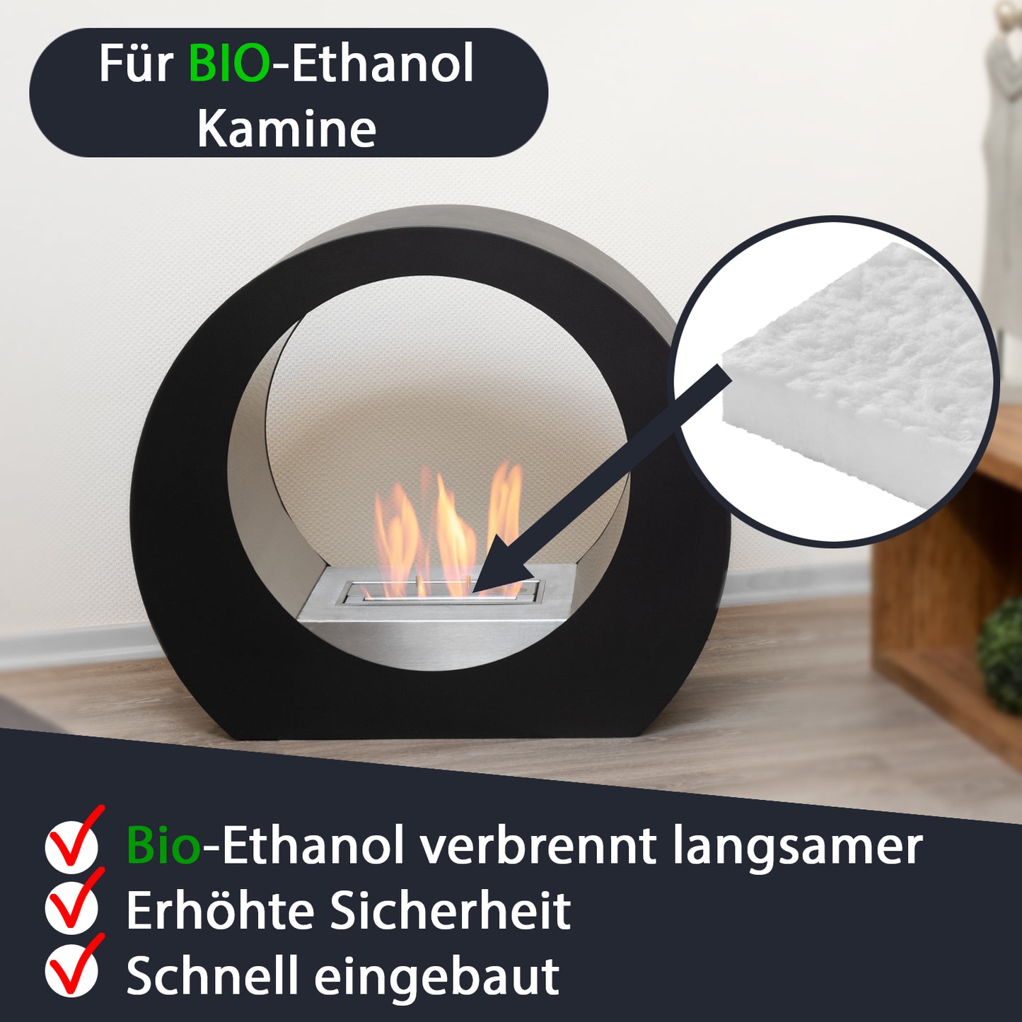 Keramikschwamm -wolle 2 Stk – 20 x 7 x 1,3 cm