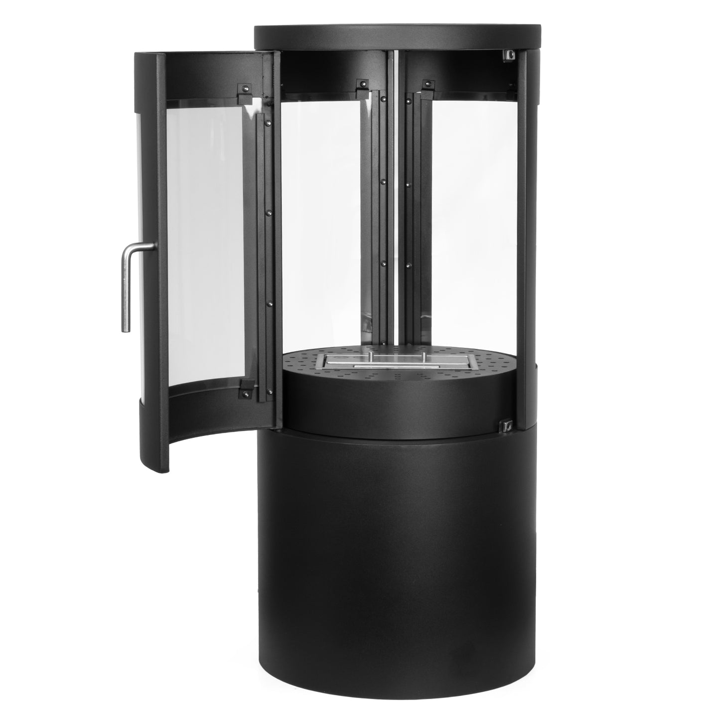 Auris Schwarz Ethanol Kamin (42 x 42 x 96 cm 1,2 Liter)