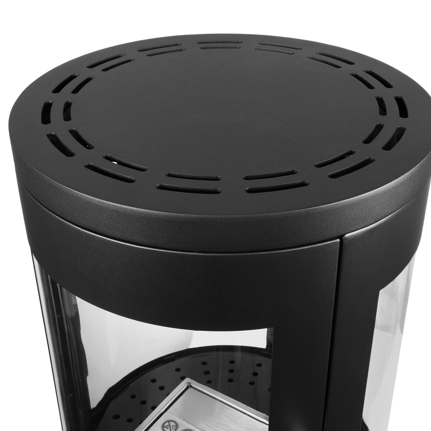 Auris Schwarz Ethanol Kamin (42 x 42 x 96 cm 1,2 Liter)