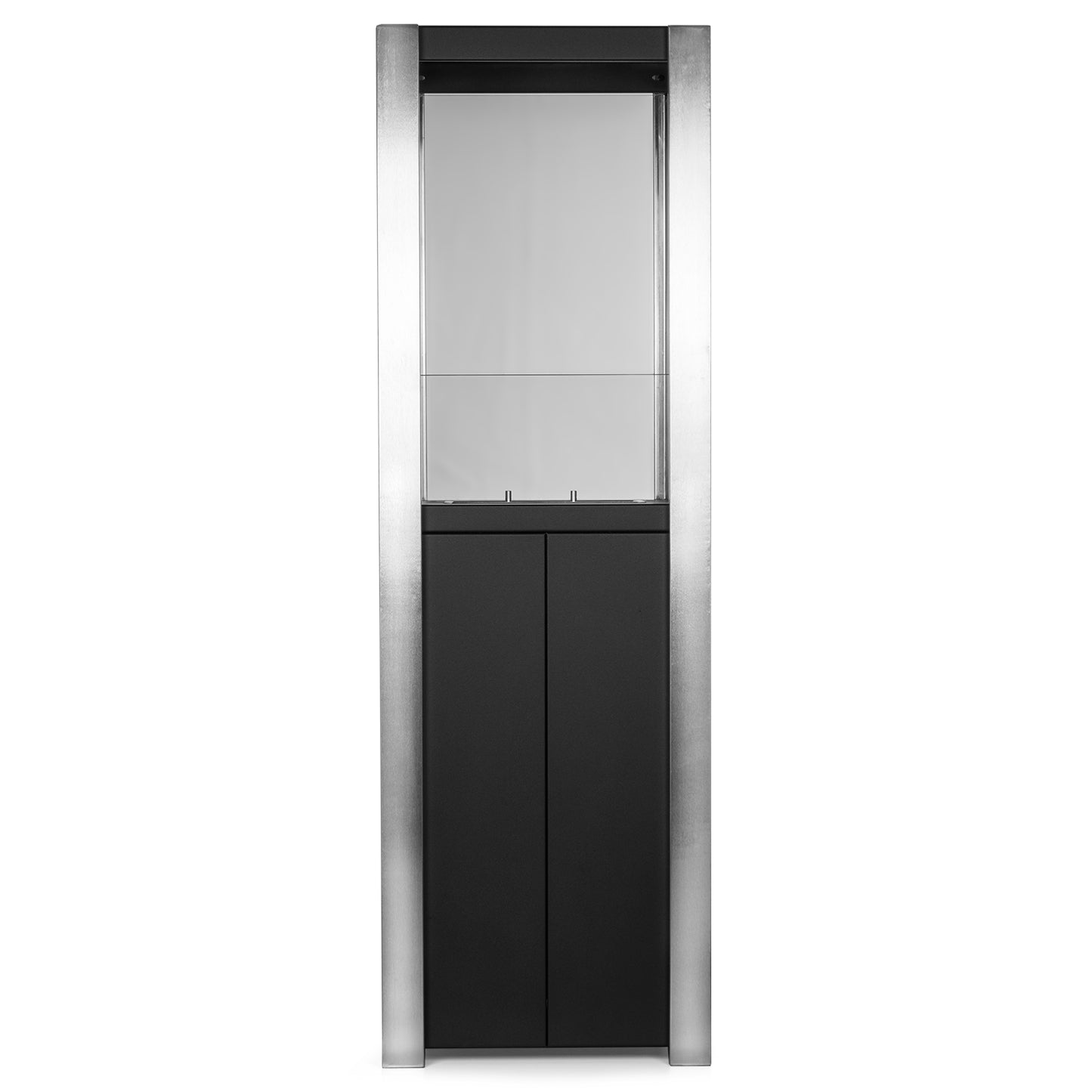 Cubikus Schwarz Ethanol Kamin (38 x 38 x 120 cm 1,2 Liter)