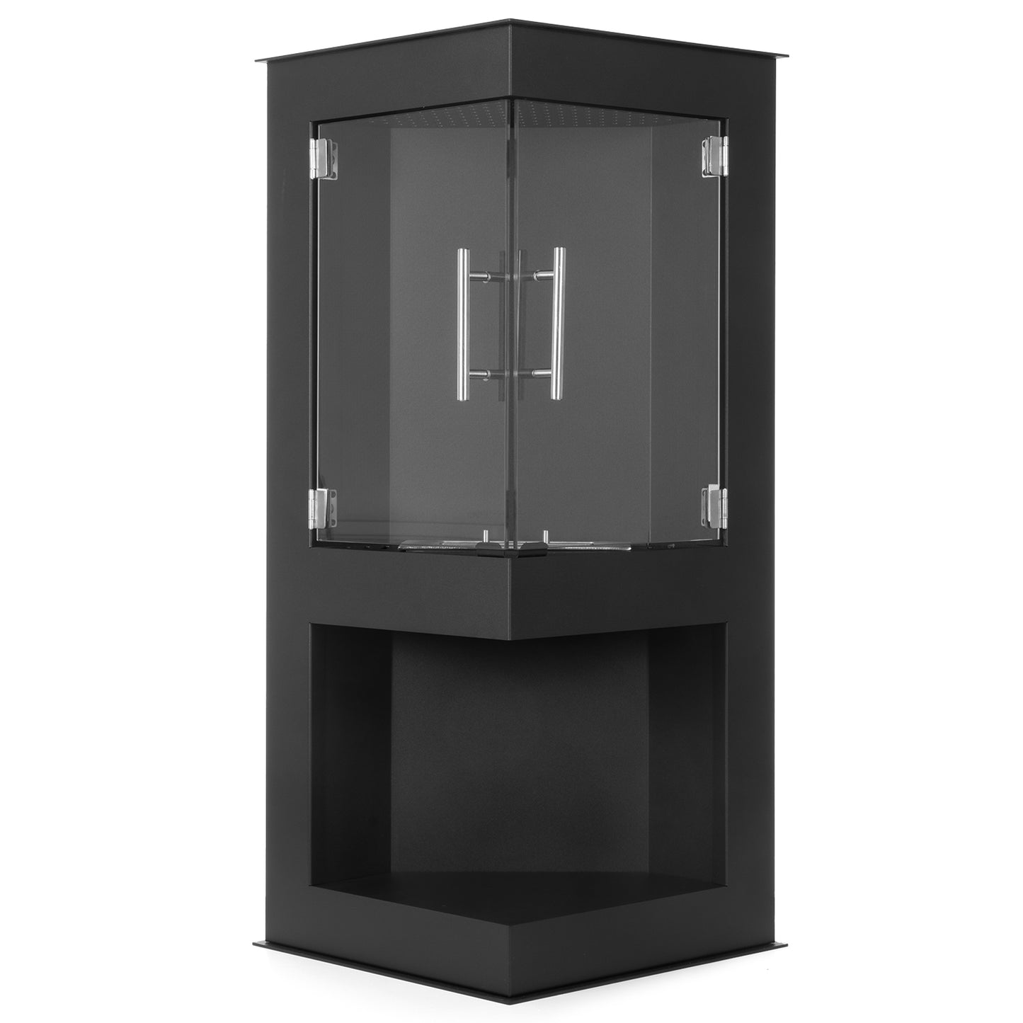 Lugano Schwarz Ethanol Kamin (58 x 39,5 x 95,5 cm 1,0 Liter)