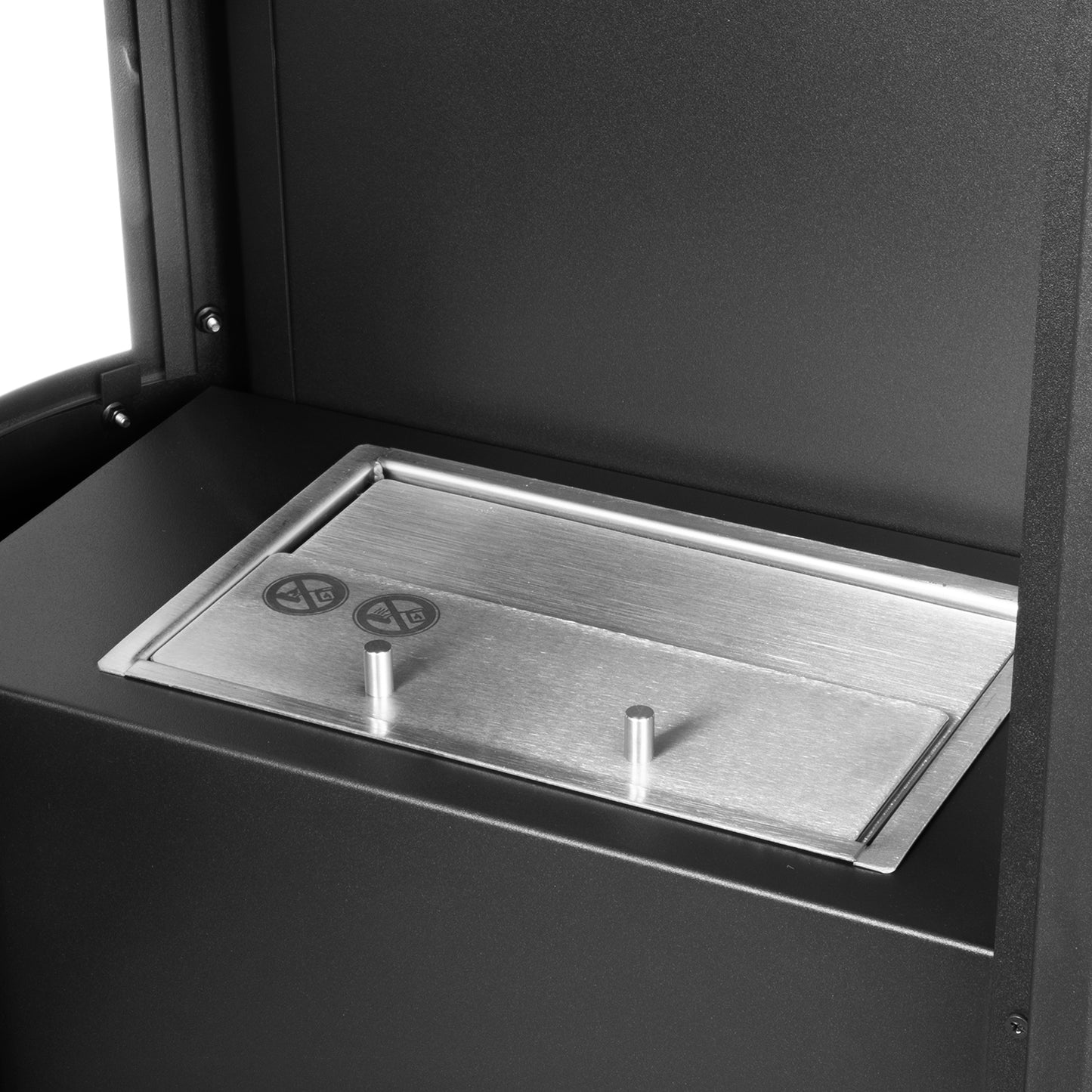 Arctic Schwarz Ethanol Kamin (50 x 30 x 98,5 cm 1,2 Liter)