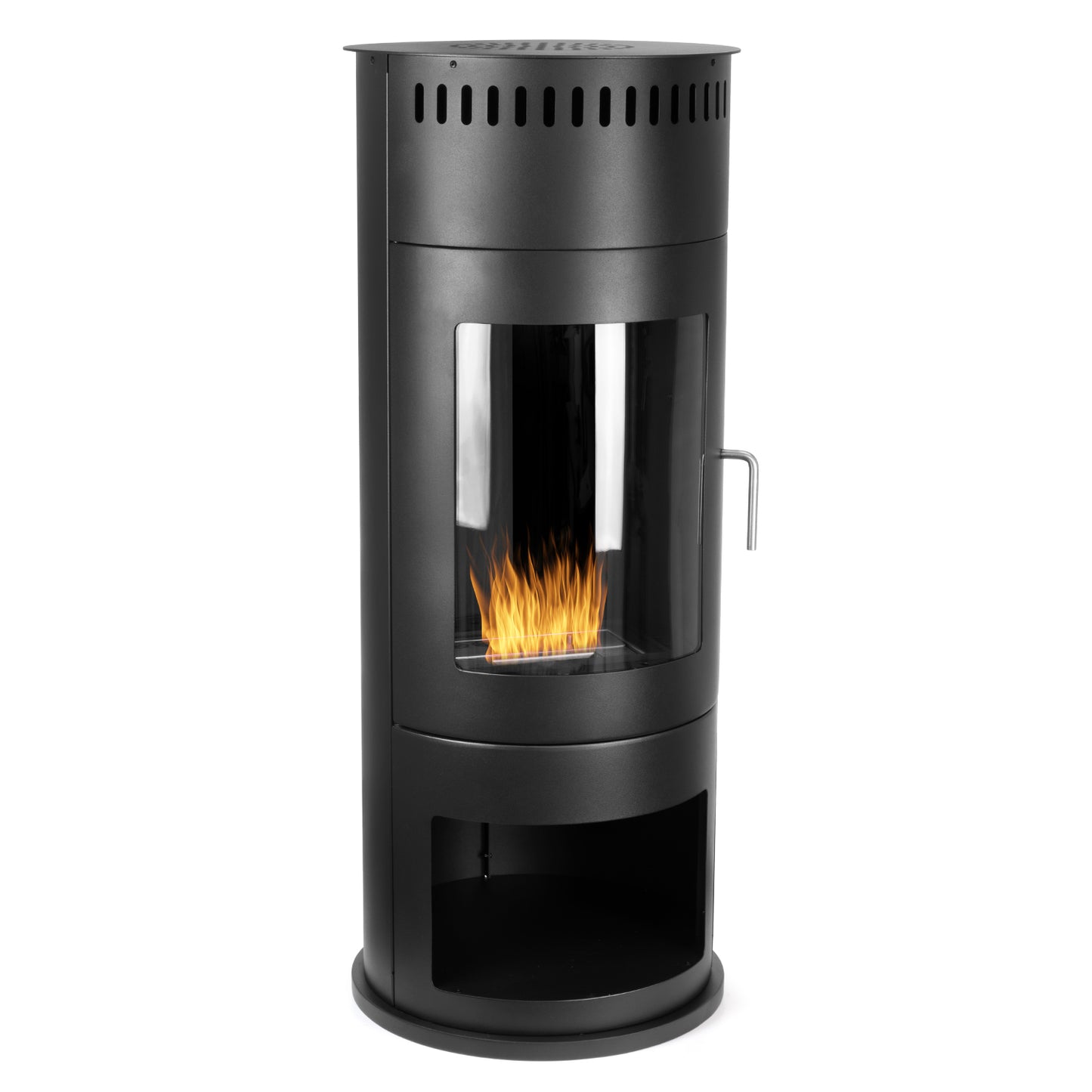 Fioro Schwarz Ethanol Kamin (45 x 45 x 113 cm 1,5 Liter)