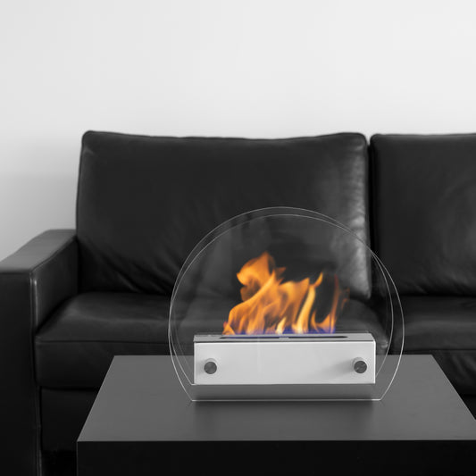 Gowa Weiß Ethanol Kamin (36 x 13 x 28 cm 0,4 Liter)