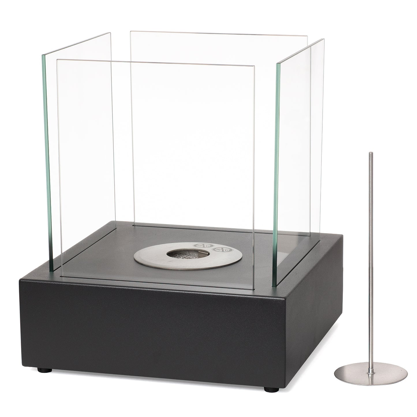 Cubo Schwarz Ethanol Kamin (30 x 30 x 35 cm 0,8 Liter)