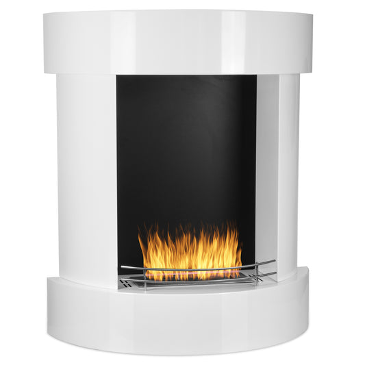 Elite Weiß Ethanol Kamin (95 x 40 x 110 cm 2,5 Liter)