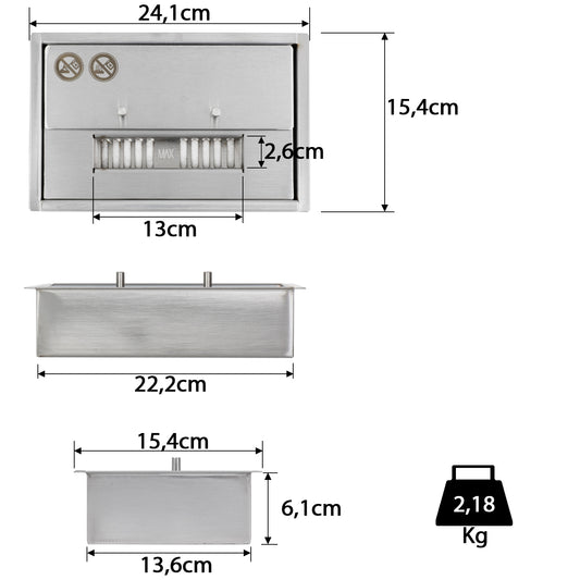 Edelstahl Brenner 1,2 L – 24,1 cm