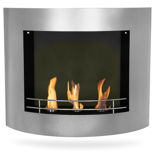 Jody Edelstahl Ethanol Kamin (84 x 27 x 68 cm 3 x 0,5 Liter)