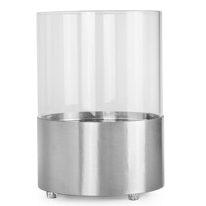 OrbisXL Edelstahl Ethanol Kamin (20,5 x 20,5 x 29 cm 0,5 Liter)