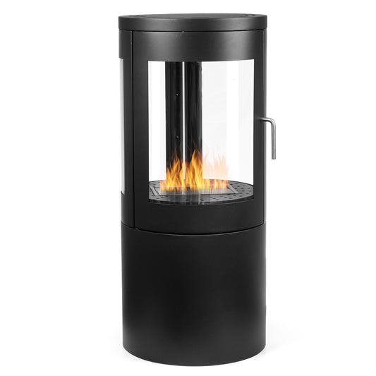 Auris Schwarz Ethanol Kamin (42 x 42 x 96 cm 1,2 Liter)
