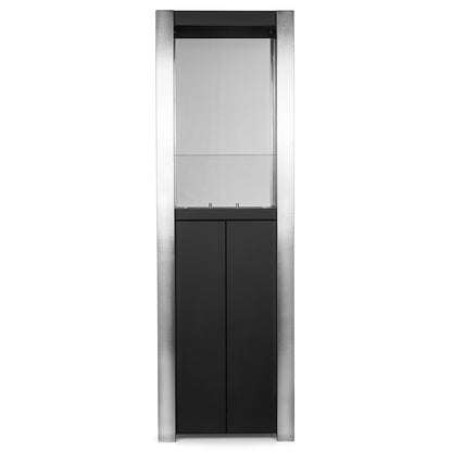 Cubikus Schwarz Ethanol Kamin (38 x 38 x 120 cm 1,2 Liter)