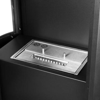 Arctic Schwarz Ethanol Kamin (50 x 30 x 98,5 cm 1,2 Liter)
