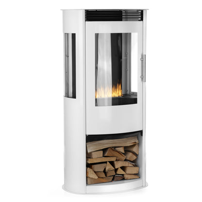 Arctic Weiß Ethanol Kamin (50 x 30 x 98,5 cm 1,2 Liter)