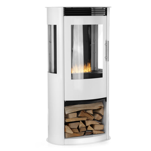 Arctic Weiß Ethanol Kamin (50 x 30 x 98,5 cm 1,2 Liter)