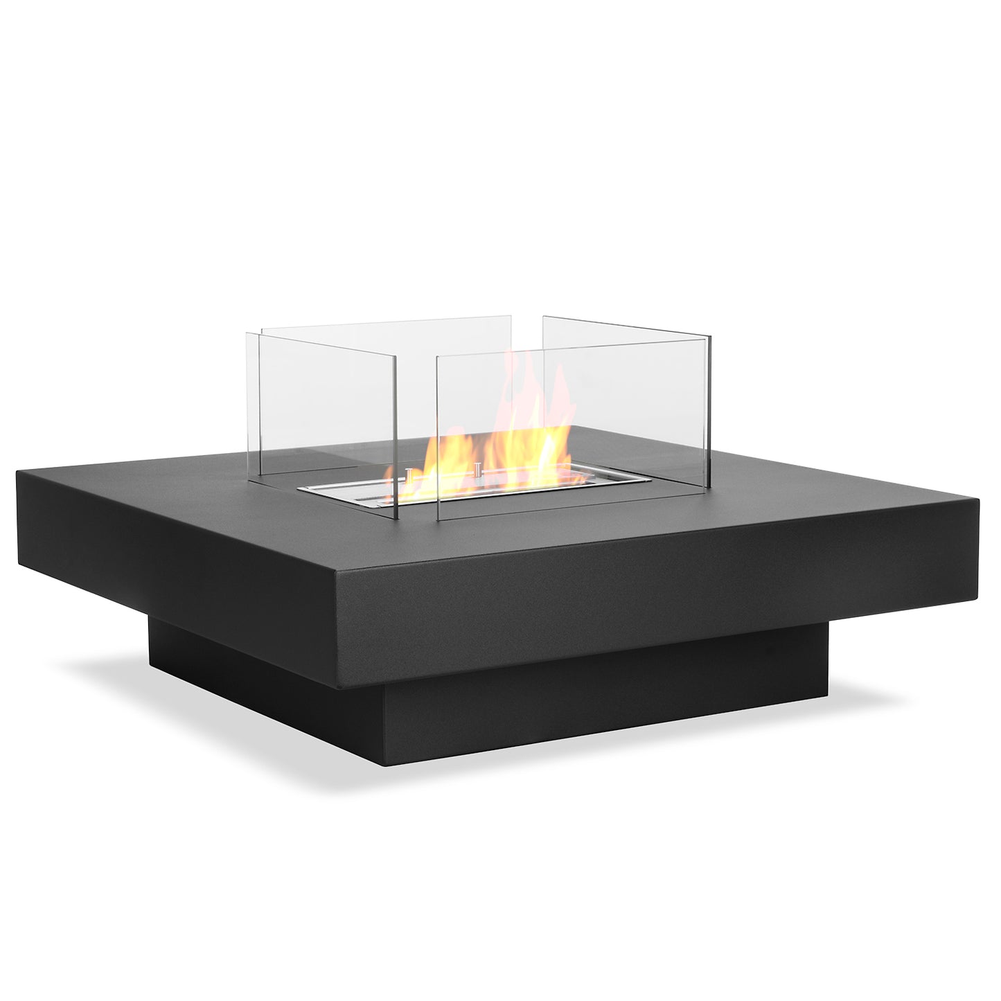 Mesa Schwarz Ethanol Kamin (70 x 70 x 35 cm 1,5 Liter)