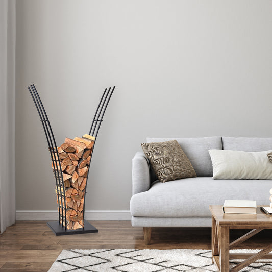 Kaminholz Regal WR-06 schwarz 119 x 35 x 35